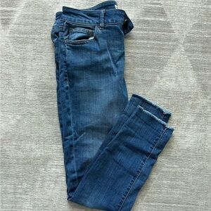 Warp + Weft Women's Skinny Jeans in Blue